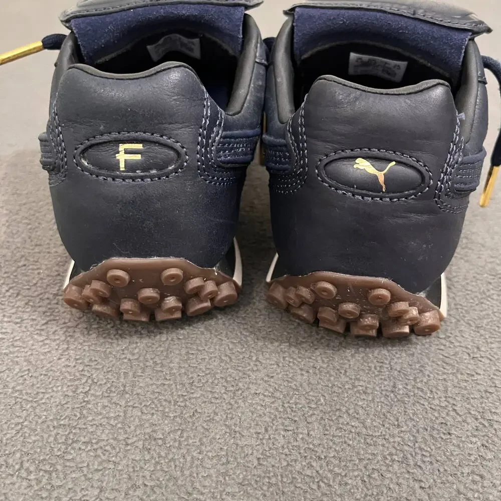 FENTY x PUMA Avanti Sneakers Womens Sz 7 Navy Blue Leather Athleisure Blokecore